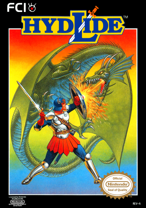 Hydlide (USA) box art